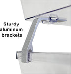 Acrimet Facility 2 Tier Letter Tray, Front Load, Letter Size/A4, Desktop File Organizer, Plastic (Clear Crystal Color)
