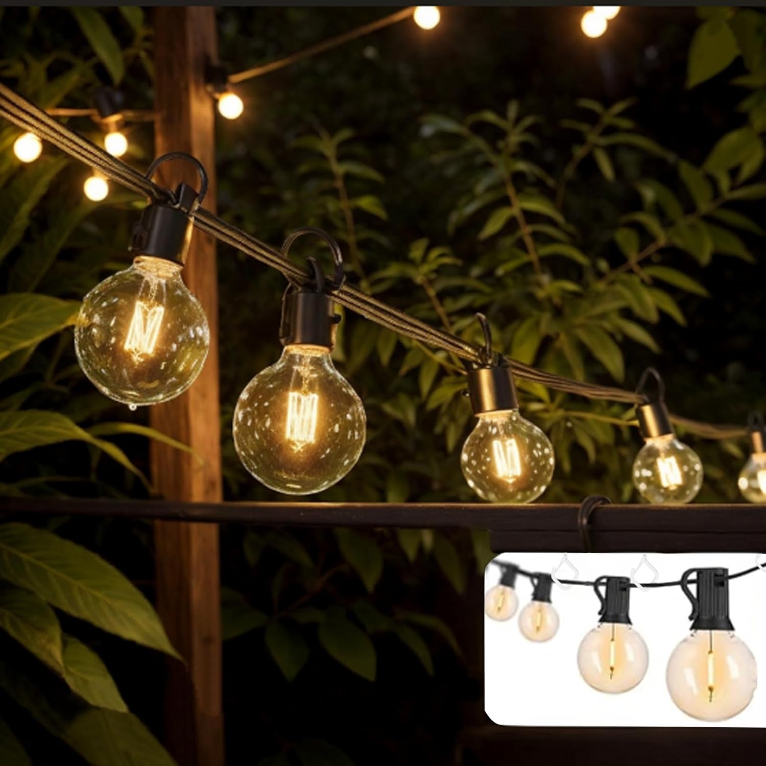 35PCS Eye Screw Hooks for Hanging Heavy Duty with Safety Buckle.Metal Ceiling Hooks for Hanging Plants,Cup,Wind Chime,Bird Feeders,String Lights at Indoor&Outdoor,2.36 Inches White