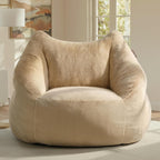 Relefree Cafy Bean Bag Chair for Adults,Oversized Reading Chair with Armrests,Memory Foam Filling Comfy Chair,Giant Cozy Adult Bean Bag Chair,Large Lazy Living Room Chair for Bedroom,Reading Nook