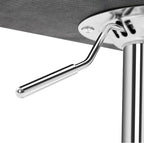 Yaheetech Bart Stools Set of 4, PU Leather Adjustable Barstools with Armrest, Counter Height Stool Chairs with Thickened Seat Cushion for Kitchen Island, White