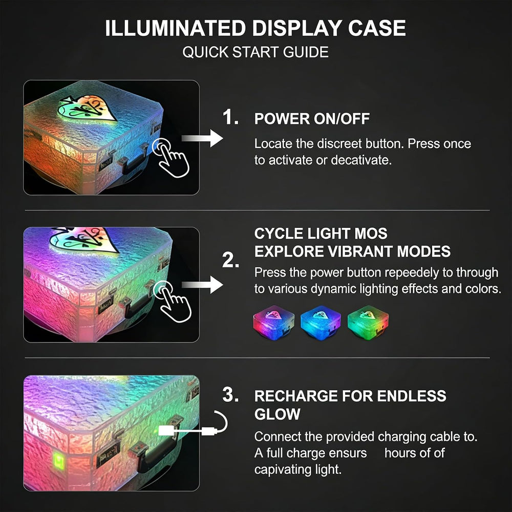 LED Wine Bottle Servicer Stand Champagne LED Display Box Rechargeable, Lumino...