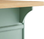 Crosley Furniture Holbrook Traditional Kitchen Island Breakfast Bar Table with Counter-Height Seating, Distressed Seafoam Blue