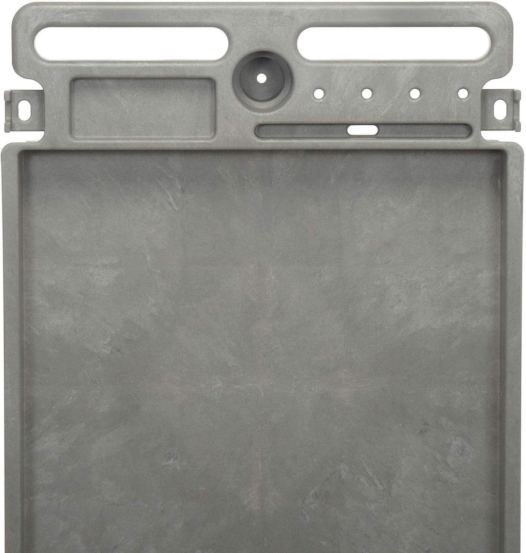 Global Industrial Plastic 2 Tray Shelf Service & Utility Cart, 44” x 25-1/2”, 5" Rubber Casters
