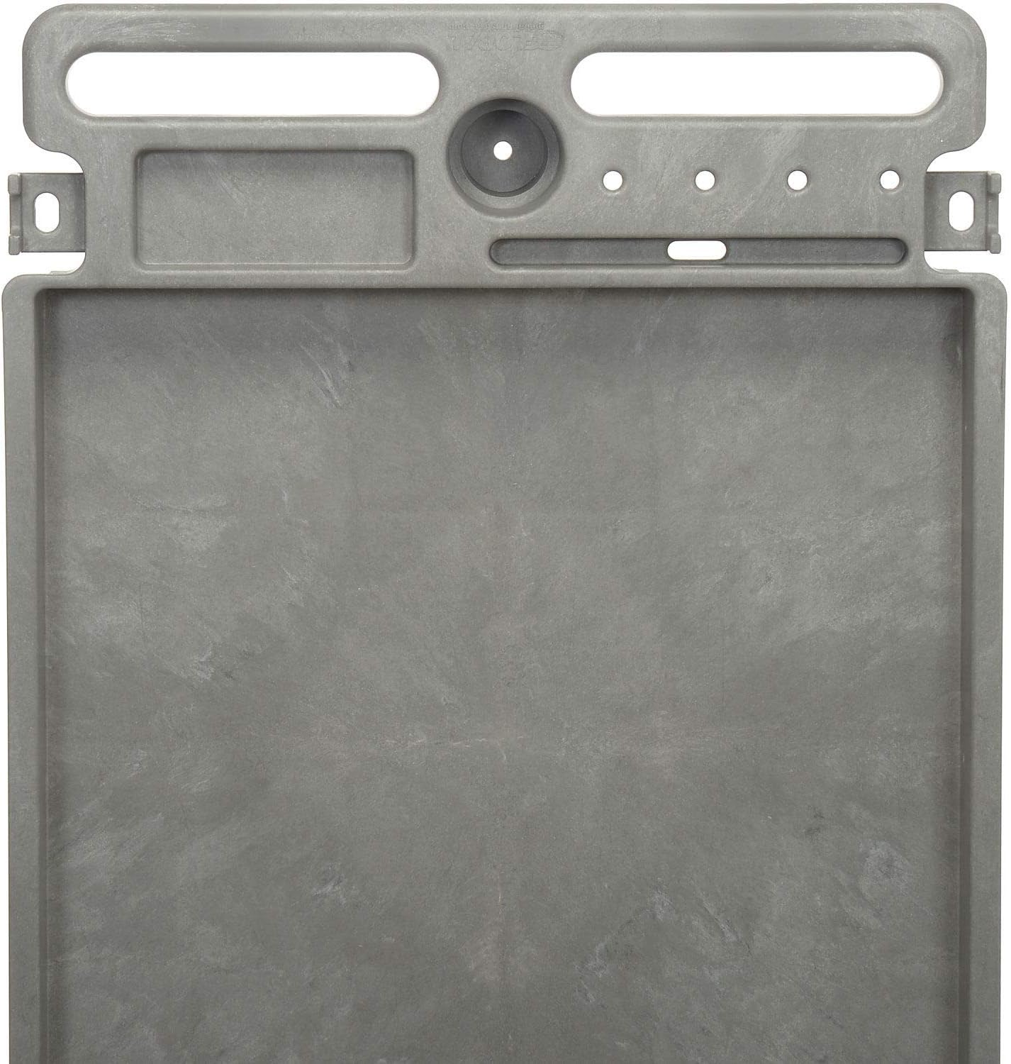 Global Industrial Plastic 2 Tray Shelf Service & Utility Cart, 44” x 25-1/2”, 5" Rubber Casters