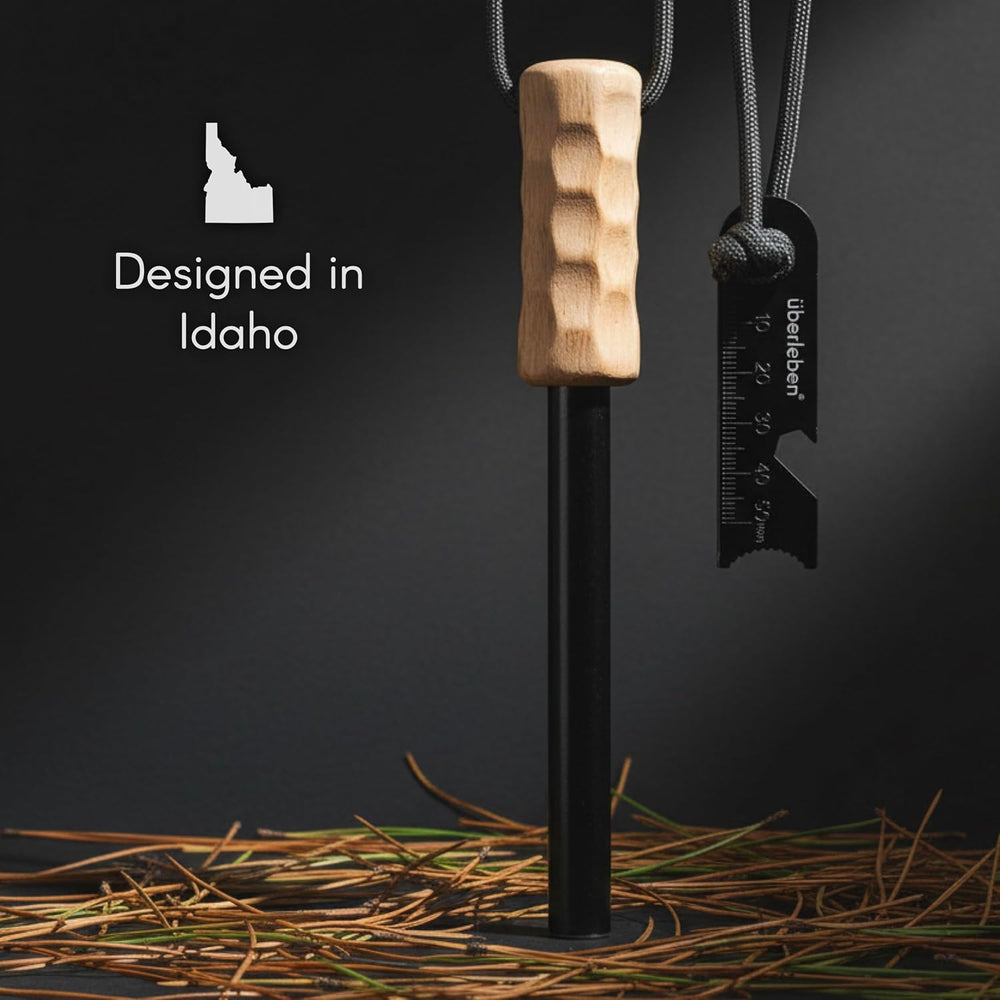 Überleben Kräftig Grip Ferro Rod Fire Starter for Survival w/Multi-Tool Fire ...