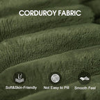 135" Oversized Compressed Sectional Sofa - 33D High-Density Foam Cloud Couch with Deep Seat - Minimalist 3-Piece Corduroy Upholstered Boneless Modular Lounge Couch | Breathable material, Full Foam, Anti-slip