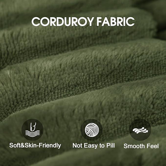 135" Oversized Compressed Sectional Sofa - 33D High-Density Foam Cloud Couch with Deep Seat - Minimalist 3-Piece Corduroy Upholstered Boneless Modular Lounge Couch | Breathable material, Full Foam, Anti-slip