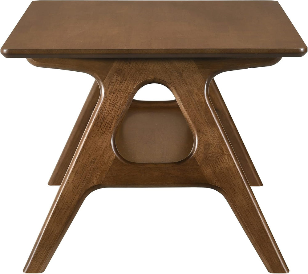 Roundhill Furniture Arona 3-Piece Coffee Table Set, Coffee Table and Two End ...