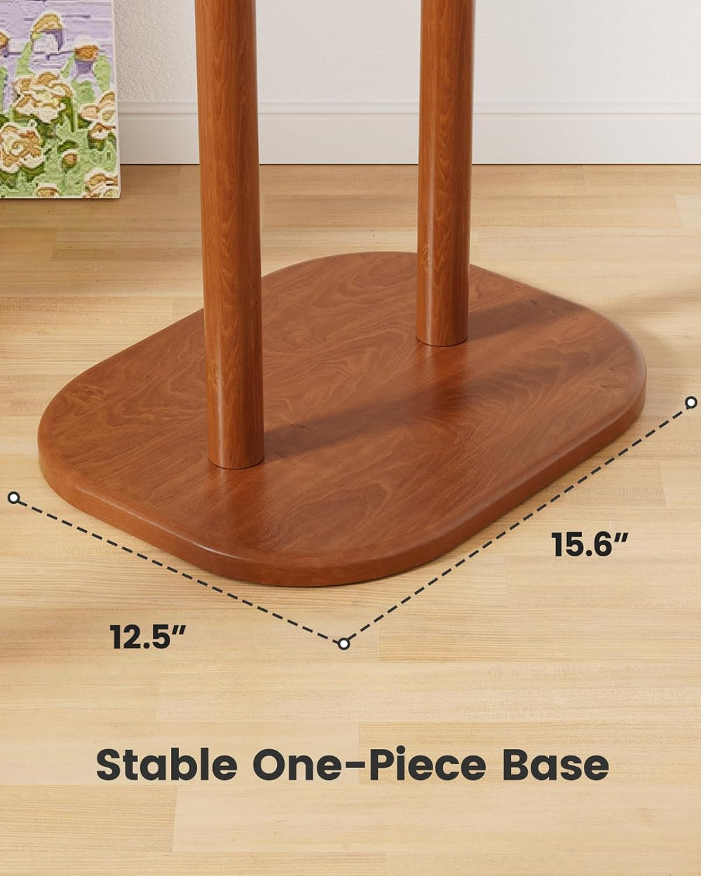 Pipishell Coat Rack, Freestanding Hall Tree with 8 Hooks & Storage Shelf,...