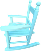 Kids Rocking Chair, Toddler Rocking Chair, Childrens Rocking Chair With Classic Rocker and Hardwood Construction, for Boys, Girls, Nursery, Indoor, Outdoor, Living Rooms, Bedrooms (Light Blue)