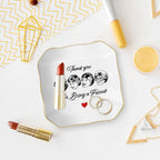 Friend Gifts for Women, Thank You Gift for Best Friend, Golden Girls Merchandise, Ceramic Jewelry Dish Tray, Trinket Dish, Friendship Gift for Friends Sisters Bestie BFF, Thank You for Being A Friend