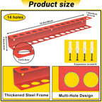 Screwdriver Plier Organizer Wall Mount, Screwdriver Rack, Metal Plier Holder Utility Tool Holder Organizers and Storage Rack for Garage Workshop Workbench Tool Chest Cart,1 Pcs, Red