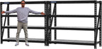 WORKPRO 68" Ultra Wide 4-Tier Metal Garage Shelving Unit, 68"W x 24"D x 65"H, 7200 LBS Capacity, Heavy Duty Storage Utility Rack, Industrial Adjustable Shelves for Shop Warehouse Basement, Pack of 2
