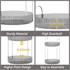 360 Rotating Makeup Organizer,3 Tier Large Capacity Make Up Organizers and Storage,Makeup Organizer for Bathroom,Cosmetic Perfume Stand Organizer(Grey-3 Tier)