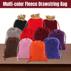 Velvet Bags Drawstring，4x4.7Inch Jewelry Gift Bags with Drawstring（12pcs，Golden Claret）