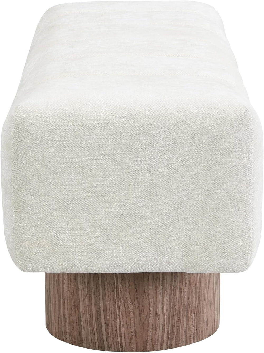Merax 50" Beige Chenille Upholstered Dining Bench Entryway Bench | No As...