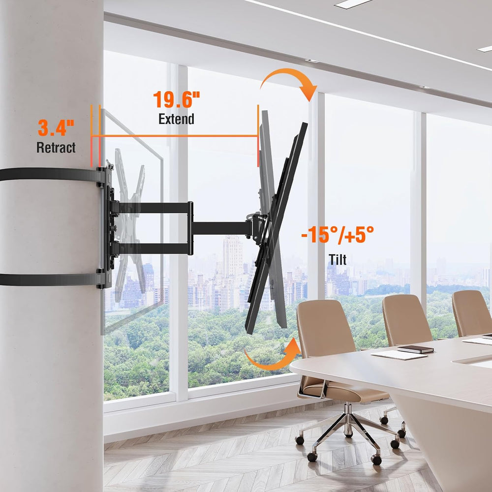 Pillar TV Mount for 26-60" TVs, No Drill Column TV Bracket for Gazebo Pa...