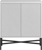 Henn&Hart Brighton Accent Cabinet, 28" Wide, White