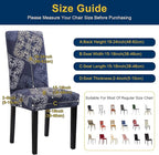 Chair Covers, Stretch Kitchen Dining Room Chair Covers Set of 6, Removable Washable Dining Chair Slipcovers for Home, Hotel, Banque