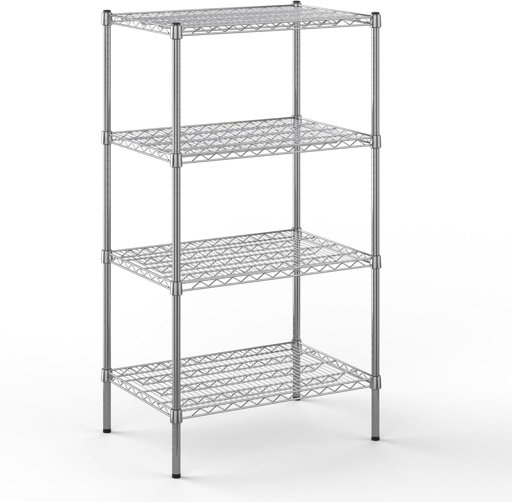 21" Deep x 30" Wide x 54" Height Wire Shelving Kit | 4-Tier | NSF Commercial Storage Rack Unit