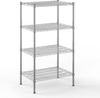 21" Deep x 30" Wide x 54" Height Wire Shelving Kit | 4-Tier | NSF Commercial Storage Rack Unit