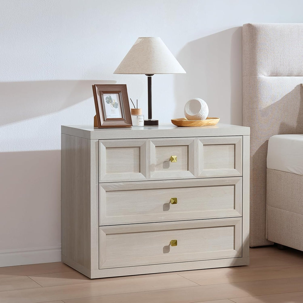 Night Stand Large W/Charging Station, 30.7" W Oversized Nightstands Tall...