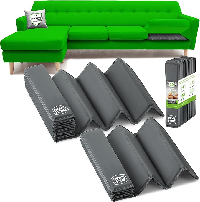 BEN'SHOME® Deep Sectional Couch Cushion Support for fix Sagging Seats - Heavy Duty Solid Wood Sofa Support Board | 81" x 23" + 45" x 23" Under Cushion Insert Set | Non-Slip | 400 LB Capacity Each