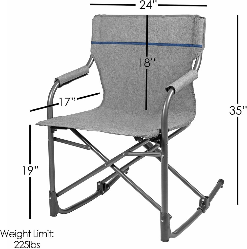 Zenithen Limited Foldable Portable Rocking Director's Chair Perfect for S...