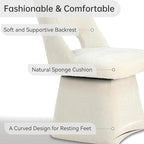 VKNOW Upholstered Swivel Dining Chairs Set of 2, Modern Dining Room Chairs with Open Back, Chenille Fabric Kitchen Chairs for Dining Room, Living Room, Bedroom, Vanity, Beige