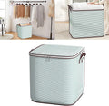 Blanket Storage, 100L Foldable Storage Bin, Large Clothes Organizer Bags, Collecting Containers with Handle Zippers Blanket Organization for Bedroom Closet Comforter Sheets Pillow