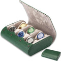 Watch Roll Travel Case for Men - Multifunctional Leather Watch Travel Cases Watch Display Box Cabinet ，Christmas Gift for Man/Woman/Office,daily watch case