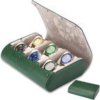 Watch Roll Travel Case for Men - Multifunctional Leather Watch Travel Cases Watch Display Box Cabinet ，Christmas Gift for Man/Woman/Office,daily watch case