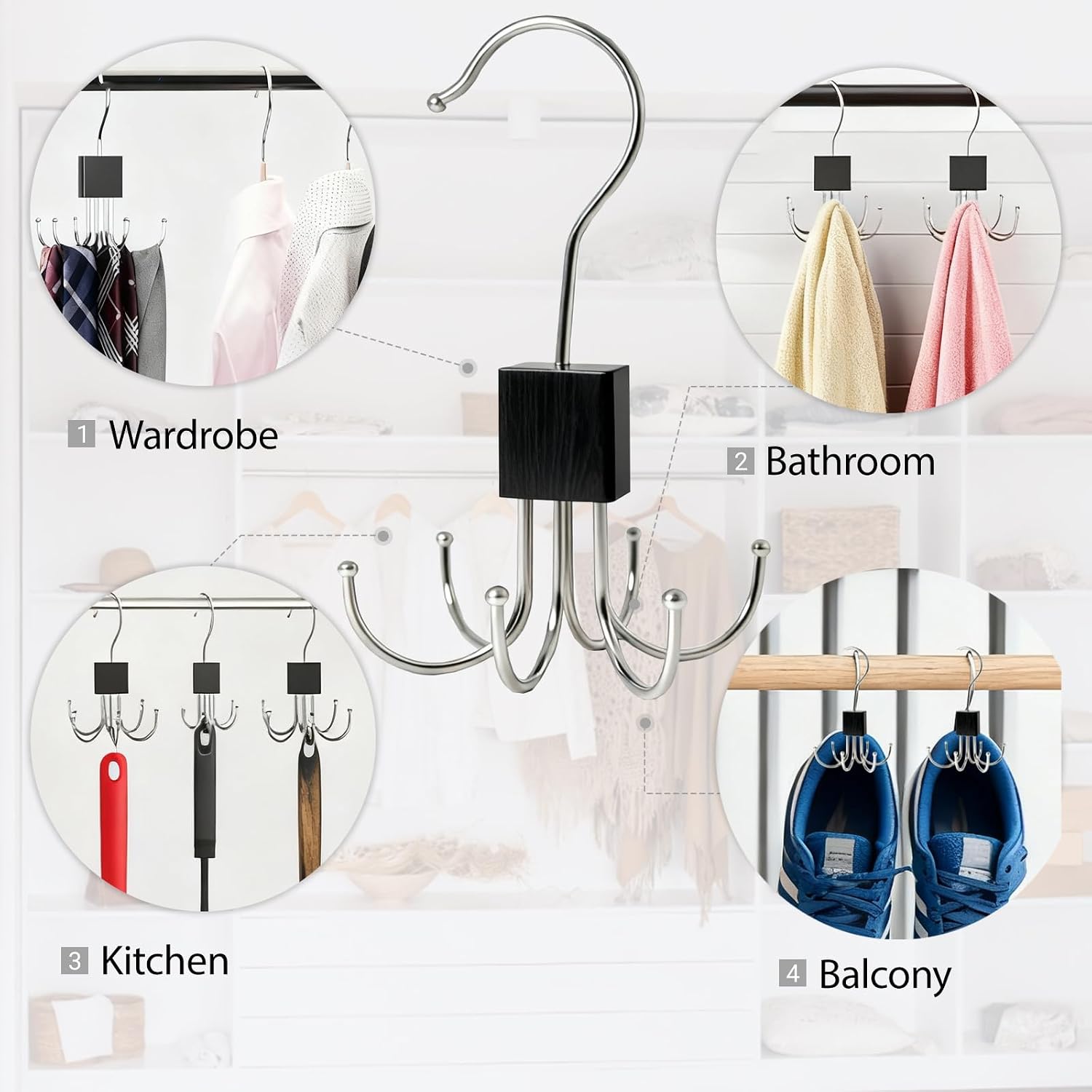 Belt Hanger, 2PCS Tie Rack,Belt Organizer for Closet, Metal Belt Rack Holder,Tie Organizer for Men,Hanging Closet Hook for Bra, Tank Top,Scarf, Hat, Purse