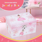 Girl's Gift Music Box with Spinning Ballerina,Fairy Design Musical Jewelry Box for Kids Jewel Storage,Toys for Girls
