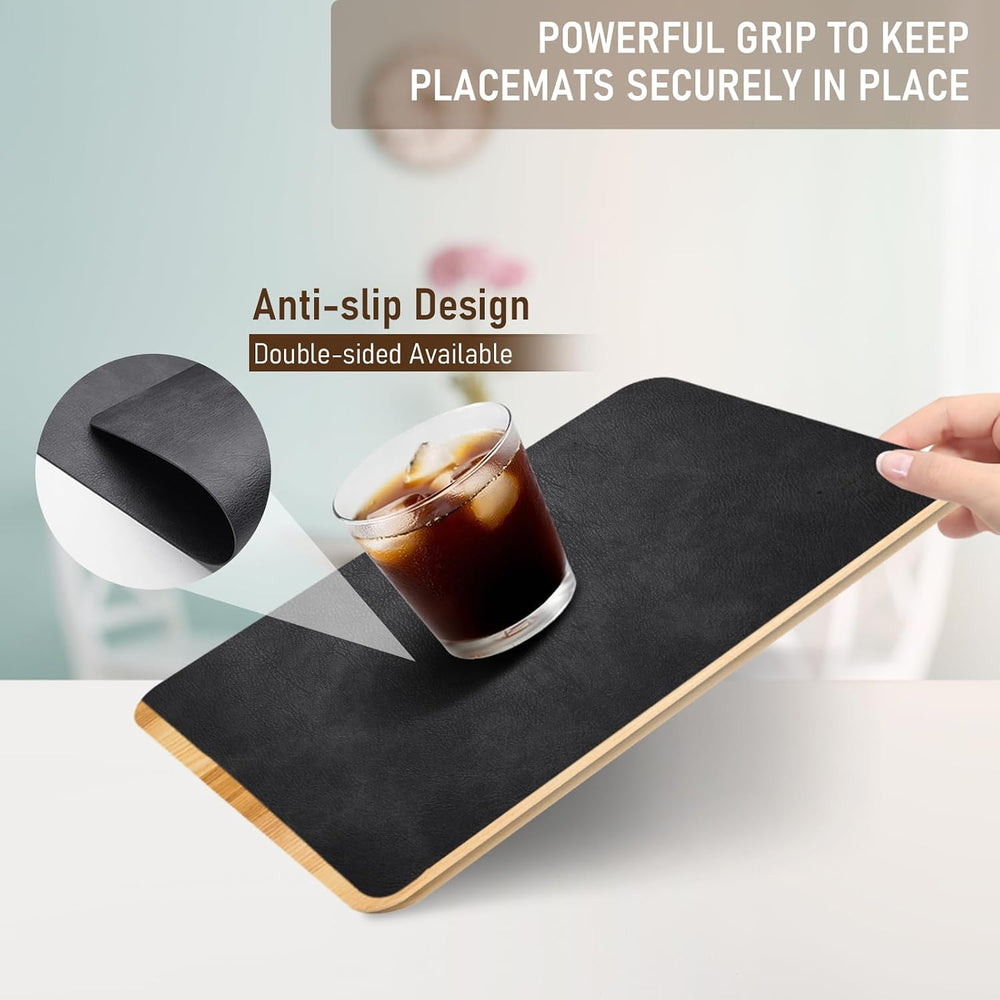 UnivoColors Placemats,Heat Resistant Placemats Set of 8 Washable 12x17 Inch,W...