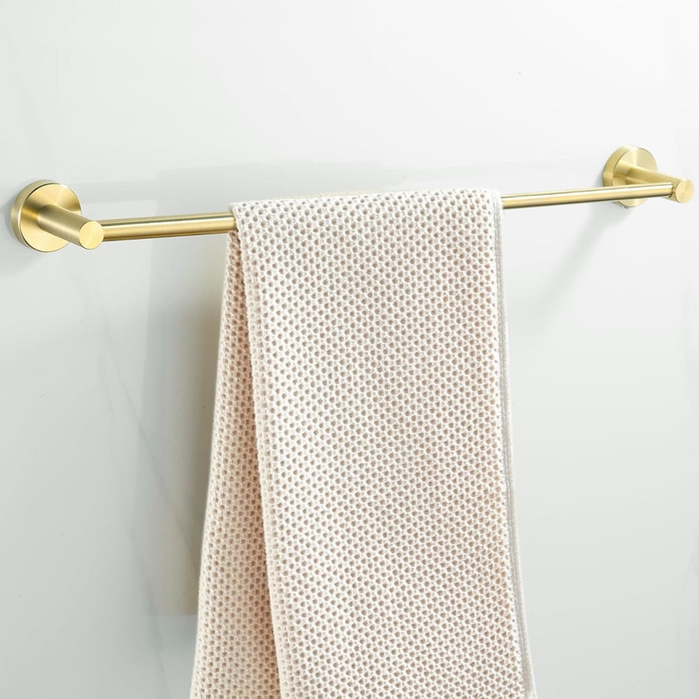 4 Pieces Brushed Gold Bathroom Hardware, Accessories Set Includes 15 to 24 In...