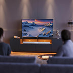 WLIVE LED TV Stand with Large Storage Cabinet, Modern Entertainment Center for 55/60/65/70/75 Inch TVs, Sturdy TV Console for Living Room, Bedroom,Rec Room(Black)