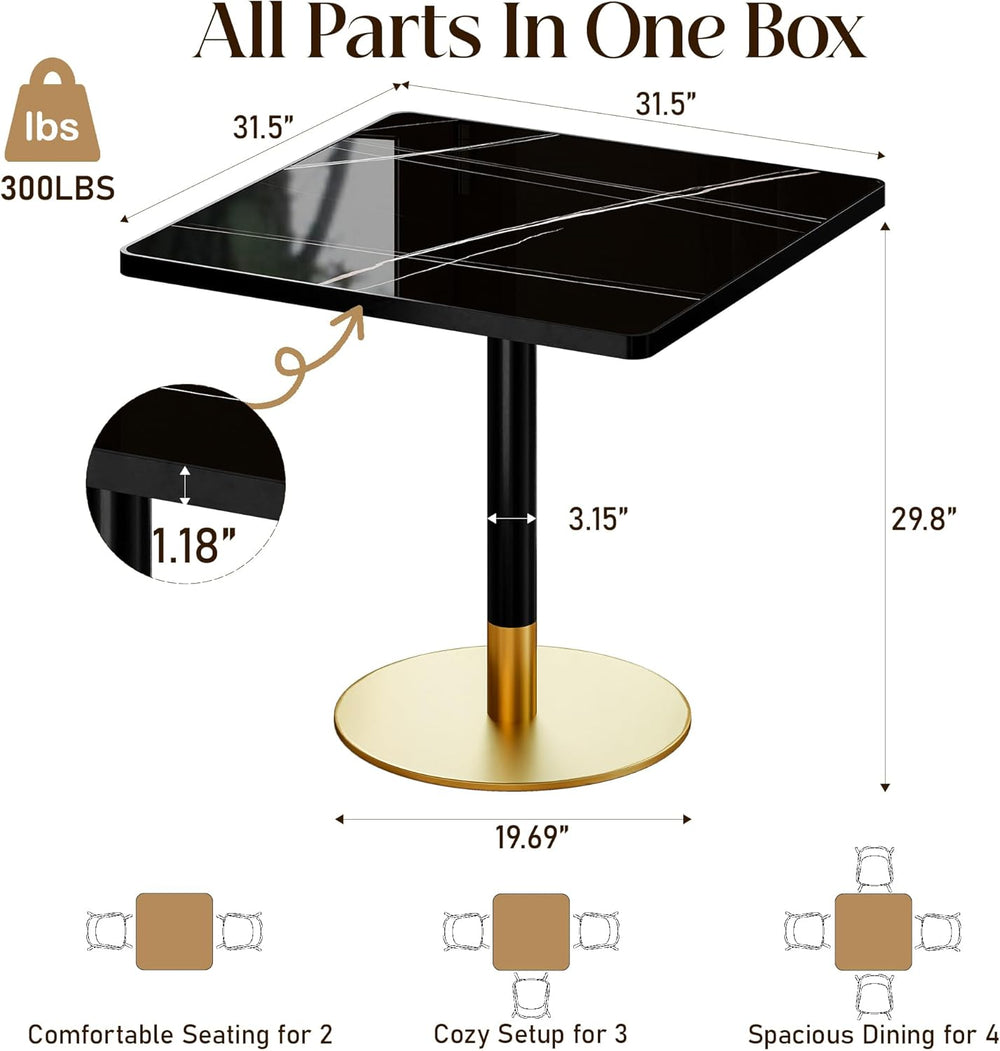63''Dining Table for 4-6,Modern Sintered Stone Dining Table,Kitchen T...