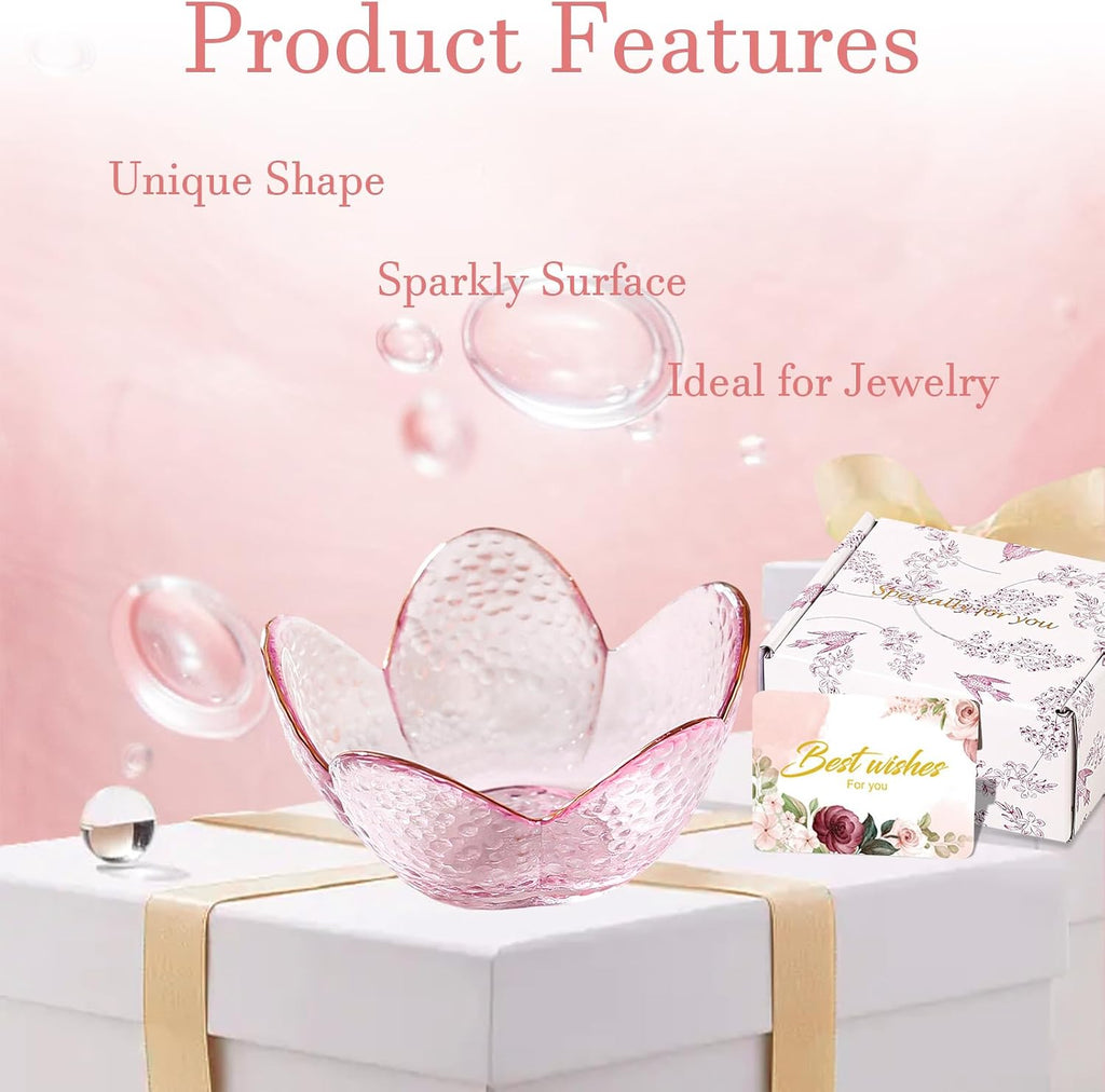 Birthday Gifts for Women Ring Dish Jewelry Tray Dish Ring Holder Room Decor Vanity Organizer Bathroom Aesthetic Trinket Dish Wedding Bridesmaid Bride Engagement Personalized Christmas Gifts for Women