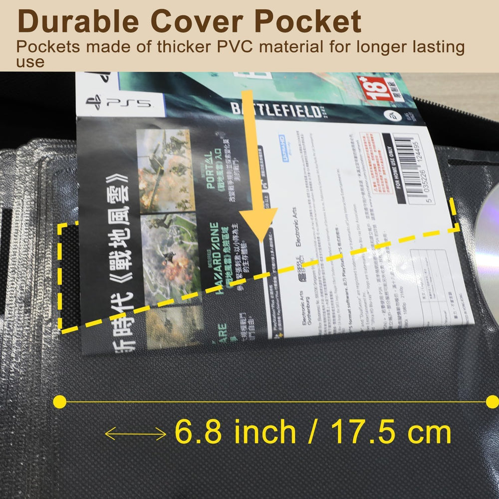 CD DVD Blu-ray Storage Binder with Handles, PU Leather Corver | Holds 200 Dis...