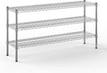14" Deep x 54" Wide x 27" Height Wire Shelving Kit | 3-Tier | NSF Commercial Storage Rack Unit