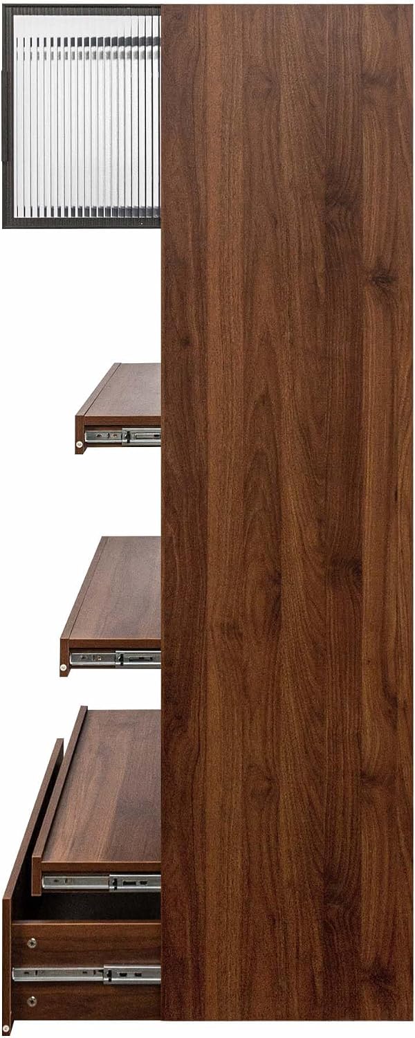 Pantry Cabinet with Doors, 71” Tall Kitchen Pantry Cabinet with Drawers &...