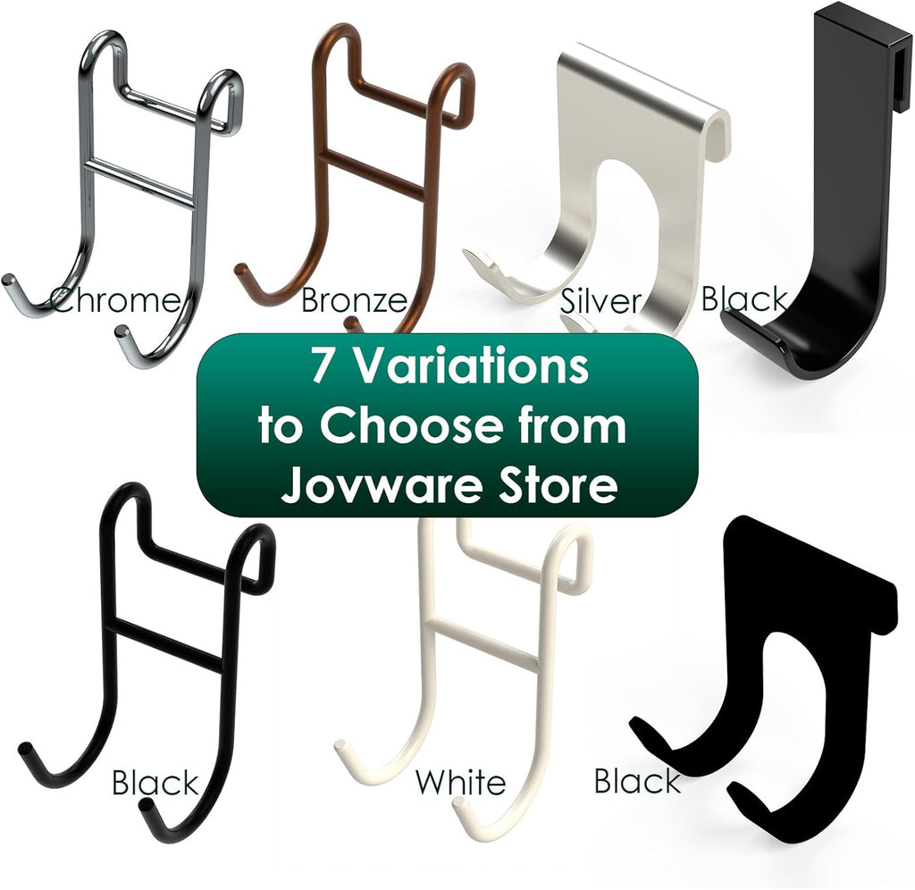 Bronze Shower Caddy Hooks - Razor Hanger and Shelf Hooks for Loofah - 2 Pack