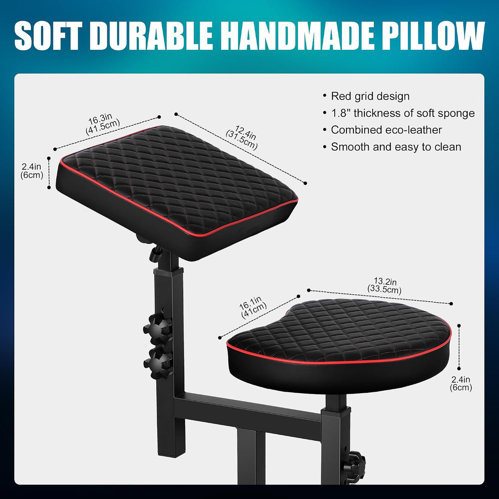 Poarmeey Ergonomic Tattoo Chairs with Adjustable Armrest & Back Support