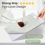 Beautysaid Shelf and Drawer Liner for Kitchen Cabinet, Non Adhesive Non Slip Shelf Paper Waterproof Washable Thickened for Dresser Pantry Shelve Bathroom Protector Liner(Light Green,12 in x 10 FT)