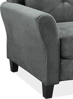Lifestyle Solutions Harrington Sofa in Grey, Dark Grey