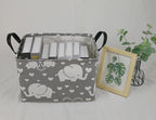 Storage Basket Home Shelf Basket Kids Organizer Box Clothes Laundry Hamper Nursery Bin Gift Laundry Basket with Handles for Home (love elephant)