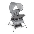 Baby Delight Go with Me Venture Portable Chair | Indoor and Outdoor | Sun Canopy | 3 Child Growth Stages | Elephant Grey
