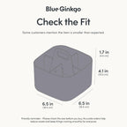 BLUE GINKGO Small Stackable Organizer Caddy – Korean-Made Portable Tote for Bathroom, Office, Crafts, or School Supplies (Square, Gray)