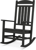 POLYWOOD Presidential Rocking Chair in Black